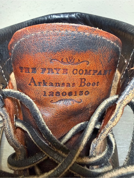 Vintage Frye Arkansas 651057 Mid Lace Boots USA Brown Leather Men\'s Size 9.5 M main image 15